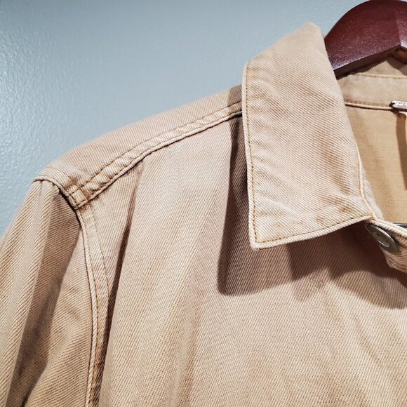 Free People Women's Natural Out In The Thunder Utility Romper Tan+ Size M/L - Picture 7 of 16